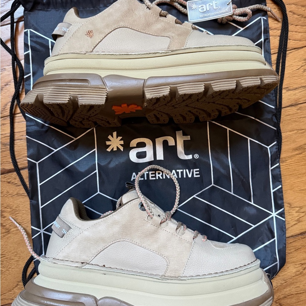 The Art Company Women's Core 2 Multileather Piedra Platform Sneakers